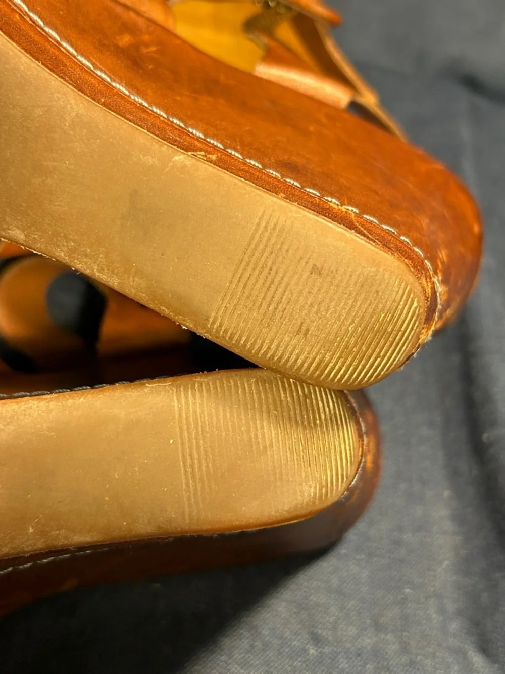Kork-Ease leather wedge platform sandals shoes